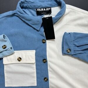 Jolie And Joy Cordouroy Button Up Women's XL  Grandmacore Artsy Oversized